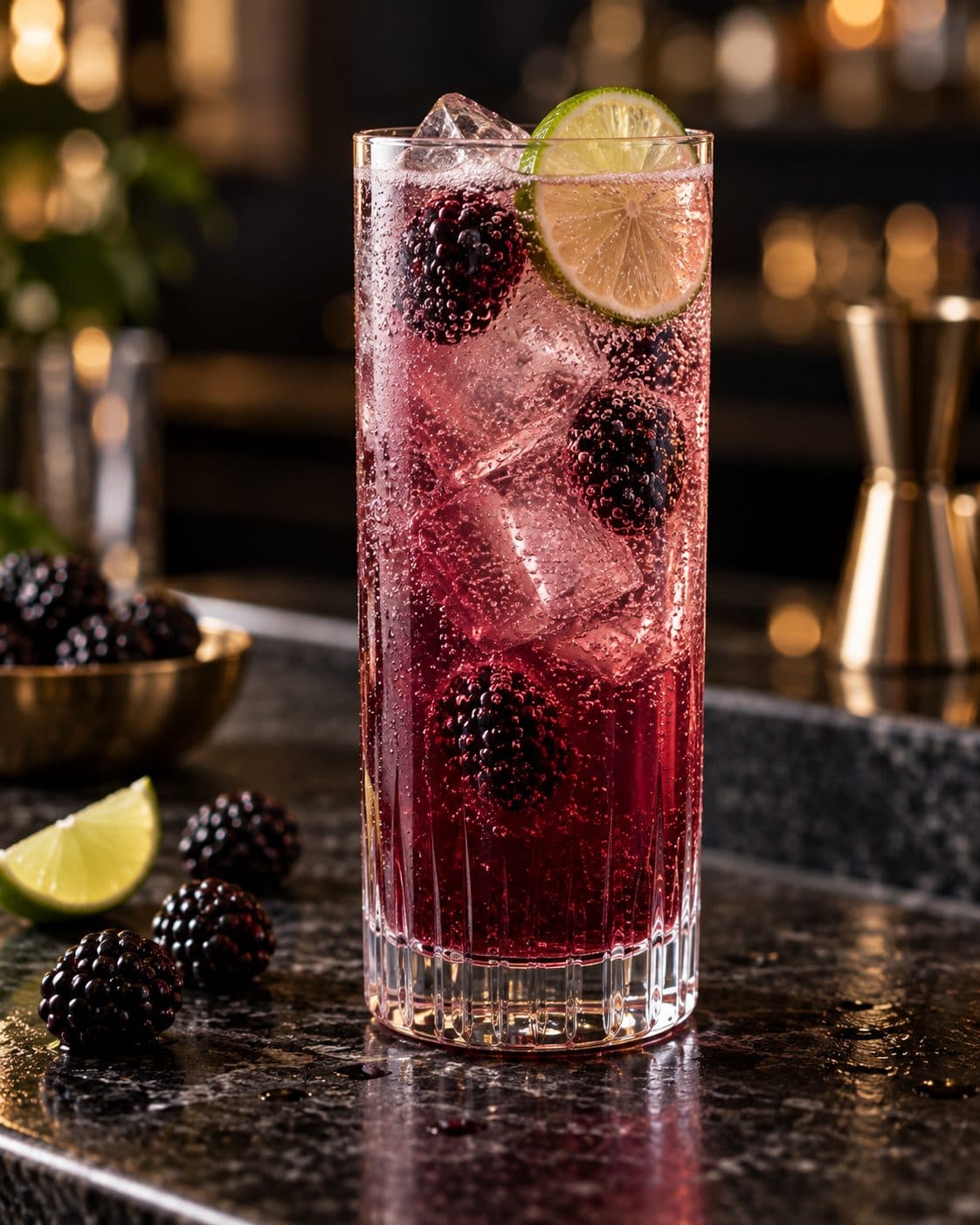 Brombeer‑Fizz
