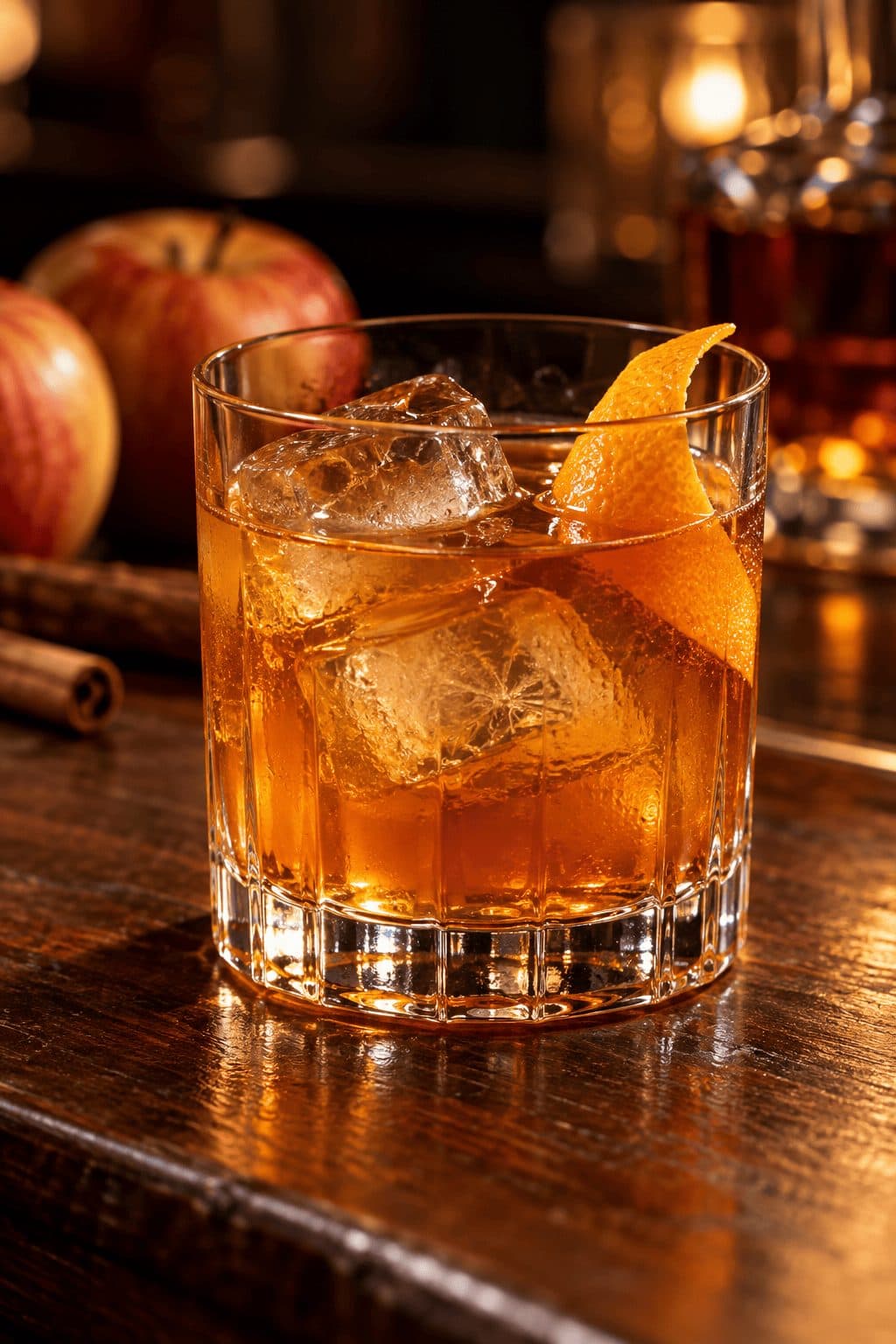 Apfel‑Zimt Old Fashioned
