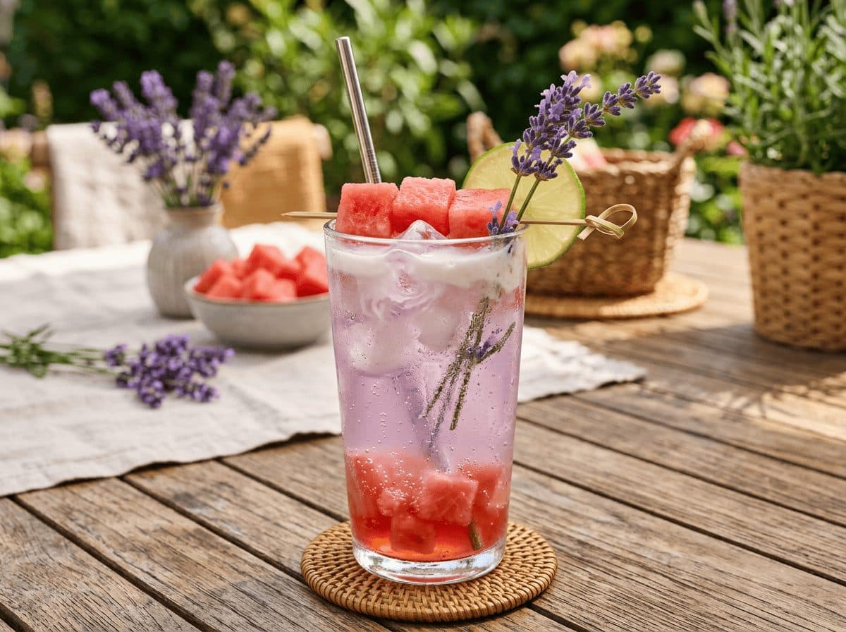 Wassermelonen-Lavendel-Cooler
