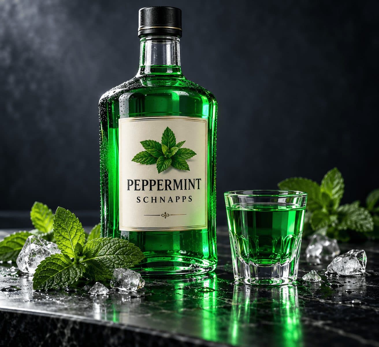 Pfefferminzschnaps