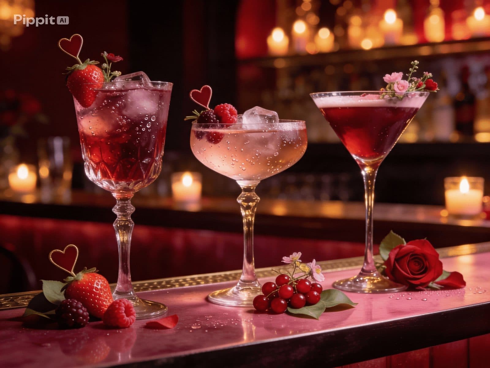 Valentinstag-Cocktails