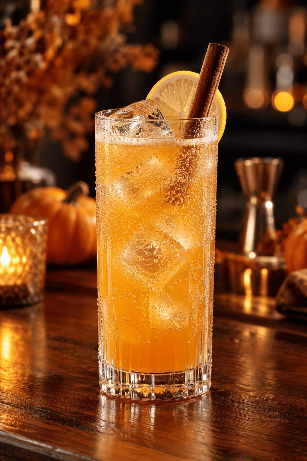 Kürbis‑Ingwer Fizz