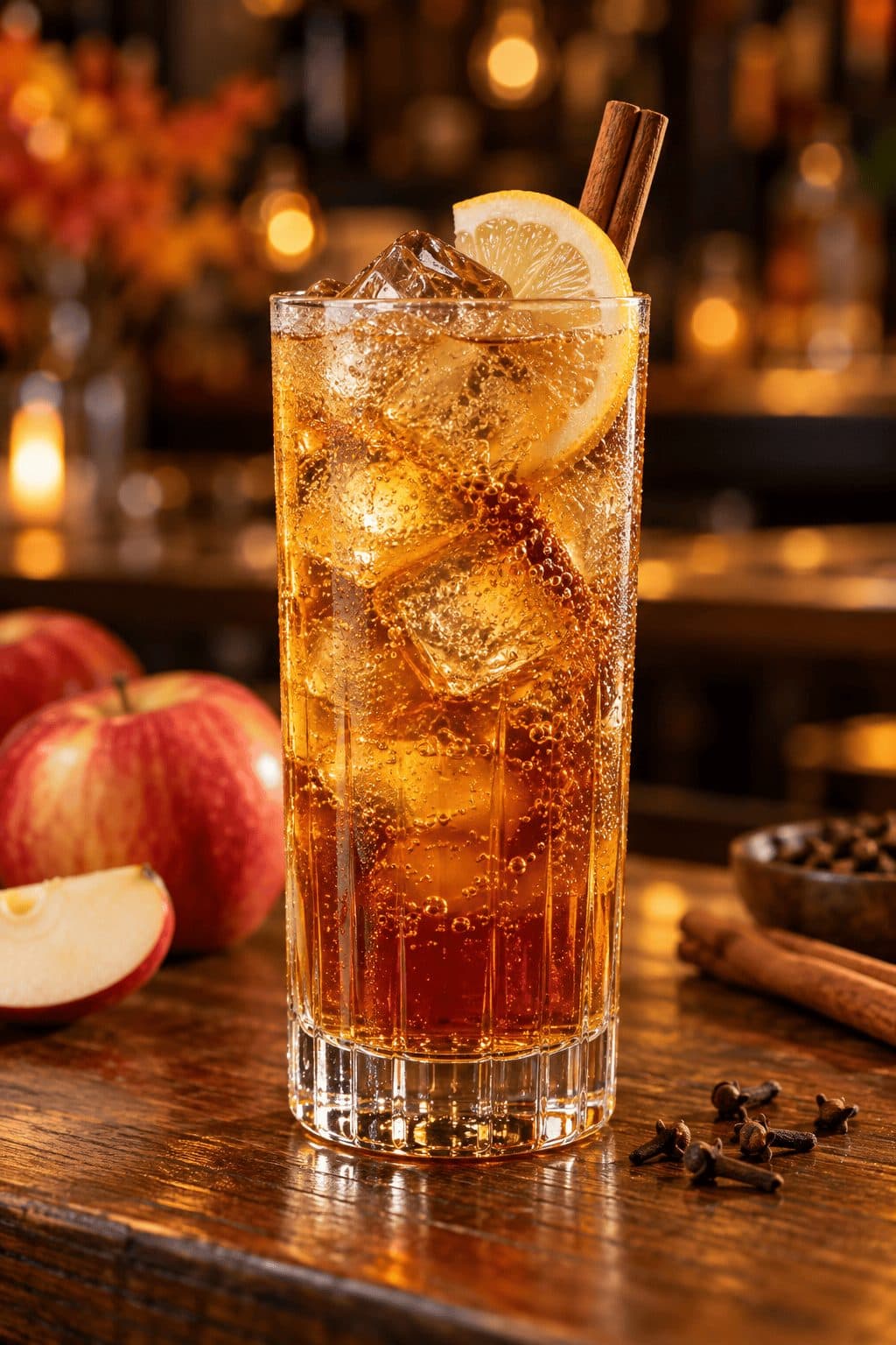 Herbstlicher Apfeltee‑Mocktail