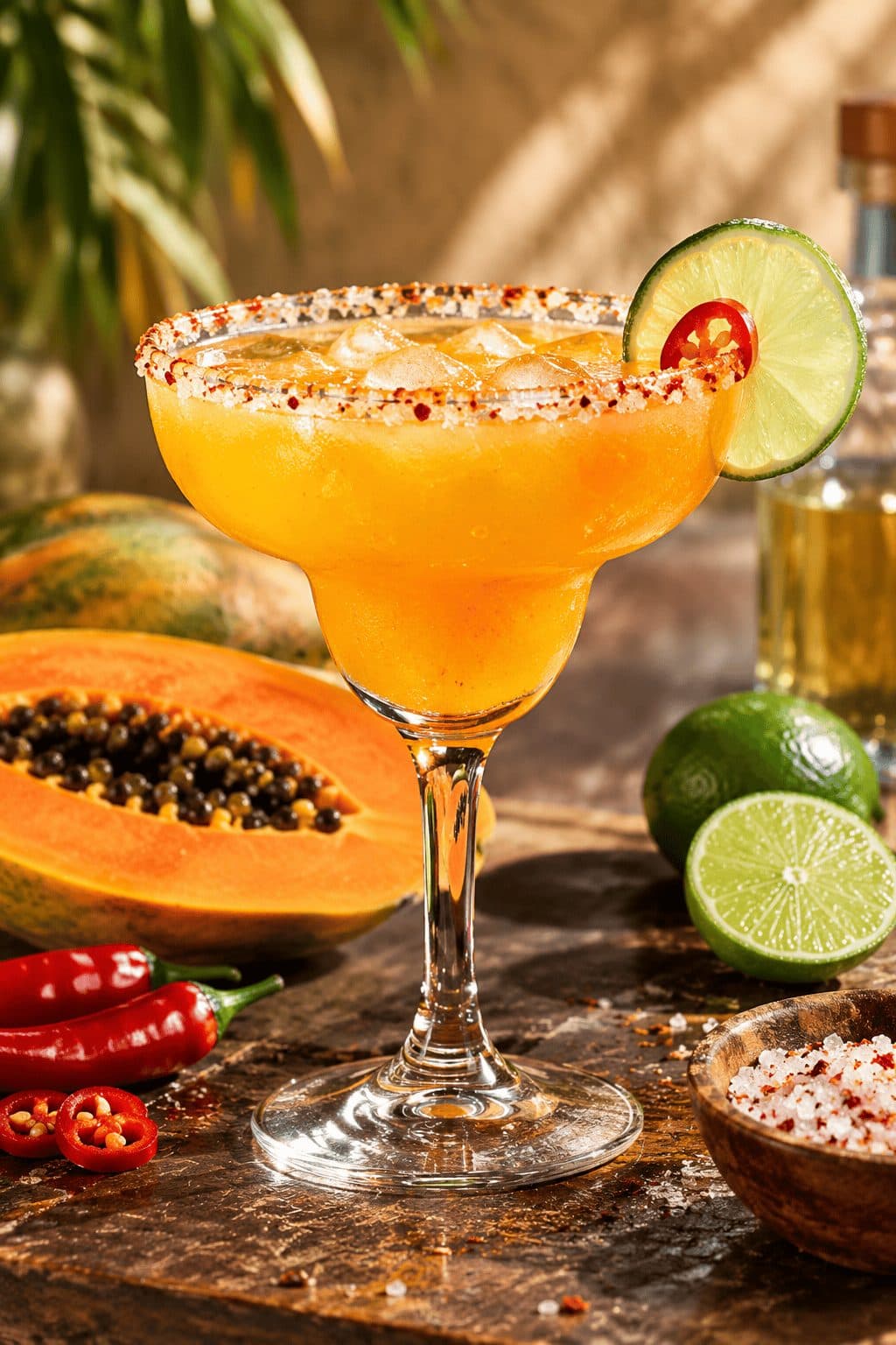 Papaya Chili Margarita