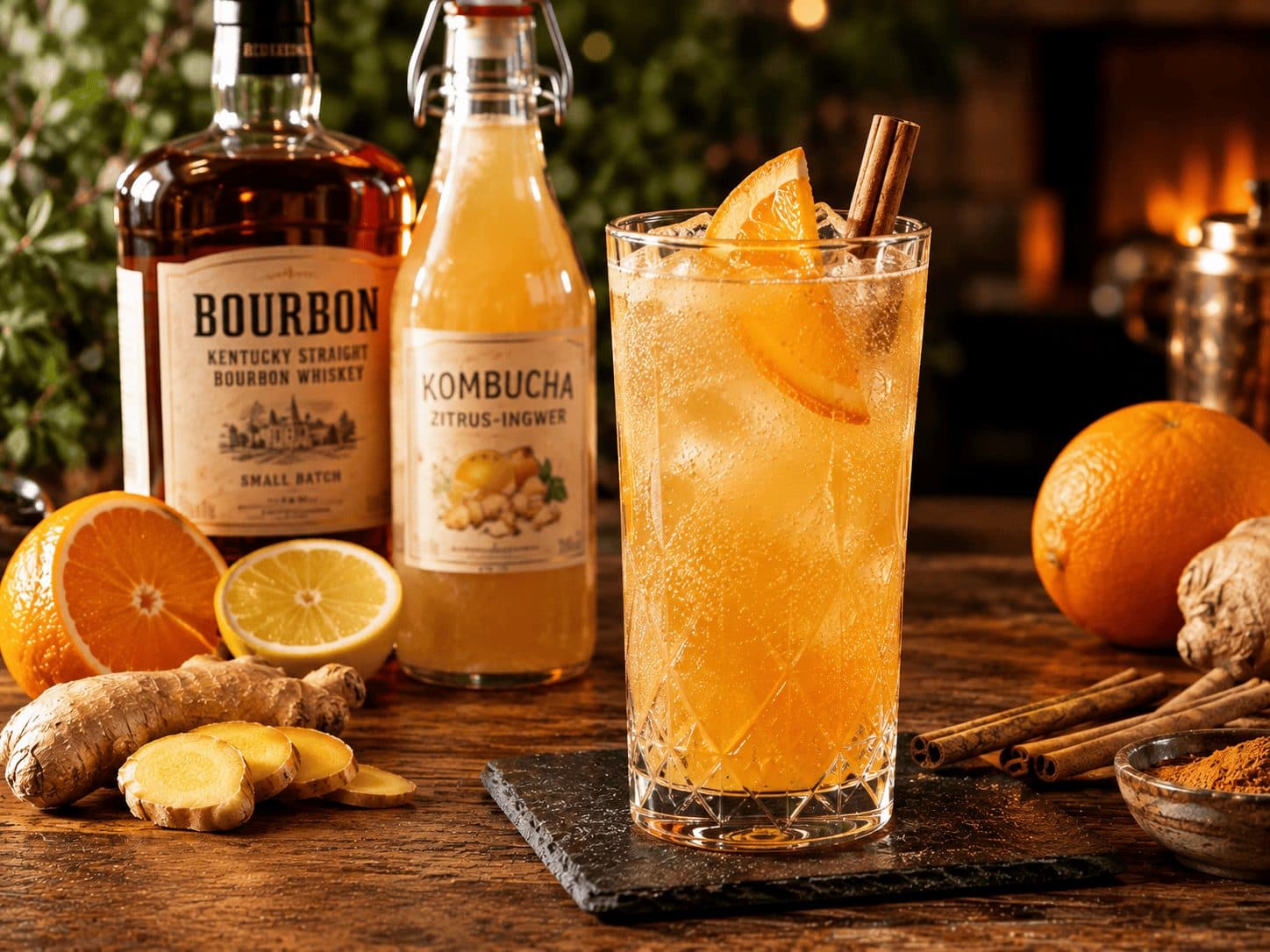 Kombucha Bourbon Highball