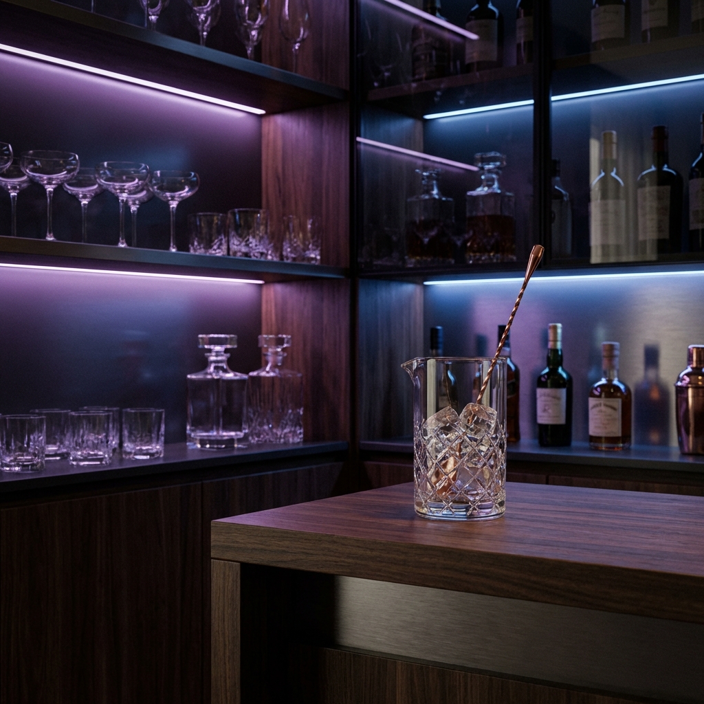 Stylish Home Bar Atmosphere