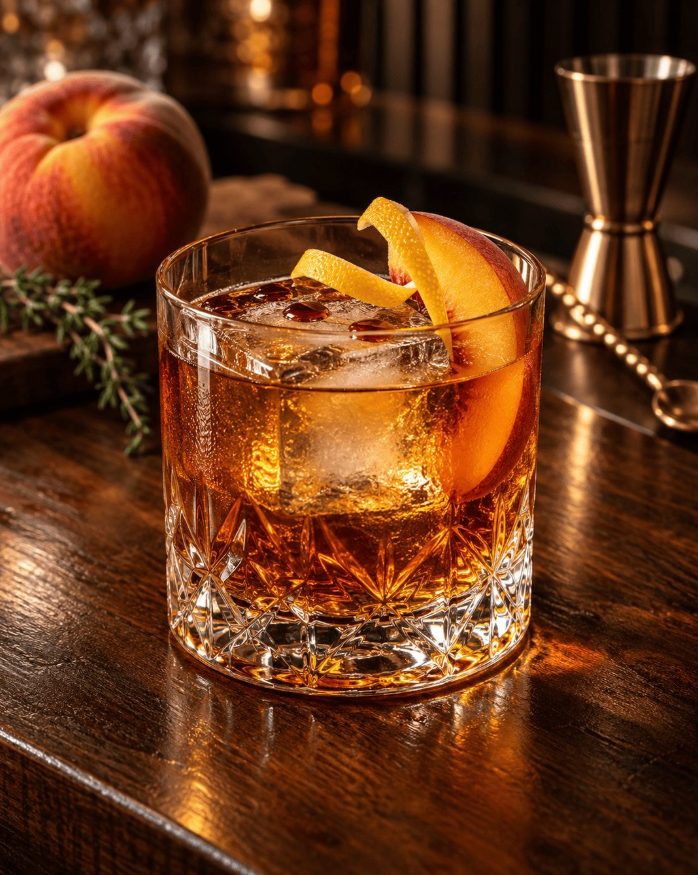 Herber Pfirsich Old Fashioned