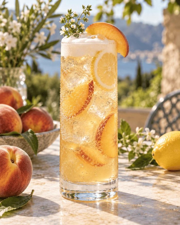 Sonniger Pfirsich Fizz