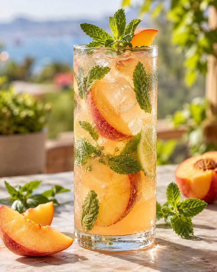 Pfirsich-Mojito Twist